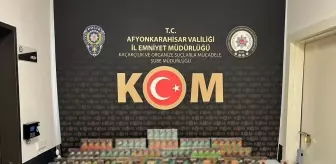 Afyonkarahisar'da Kaçak Tütün Operasyonu: 6 Bin Makaron ve 332 Paket Nargile Tütünü Ele Geçirildi