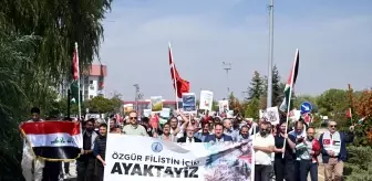 Afyonkarahisar'da Öğrencilerden Filistin'e Destek Yürüyüşü