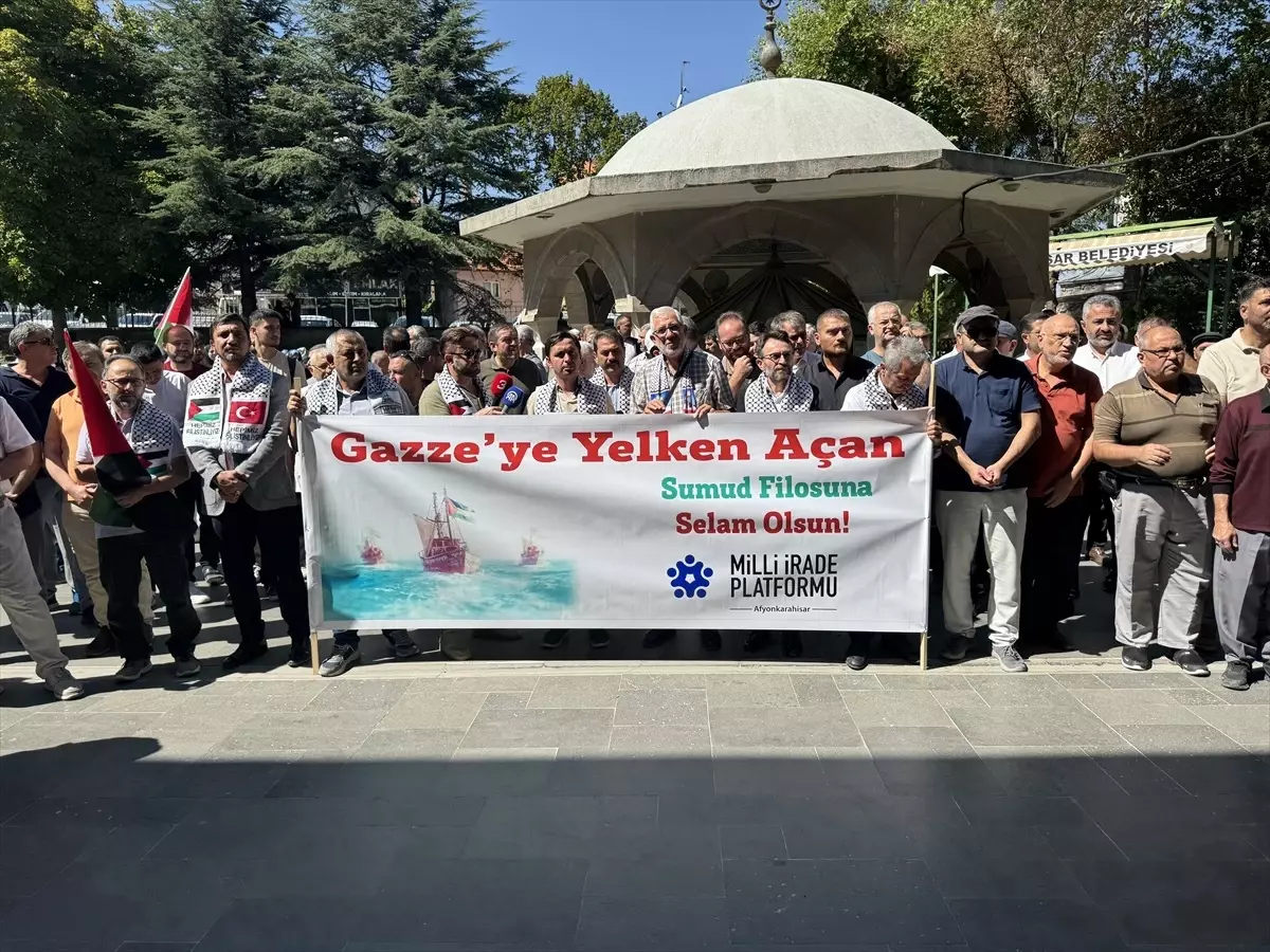 Afyonkarahisar'da Filistin ve Küresel Sumud Filosu'na Destek Açıklaması
