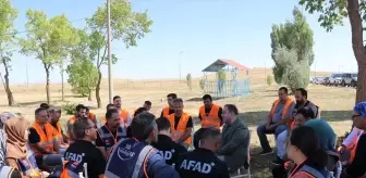 Ağrı'da AFAD Gönüllüleri Yarıştı