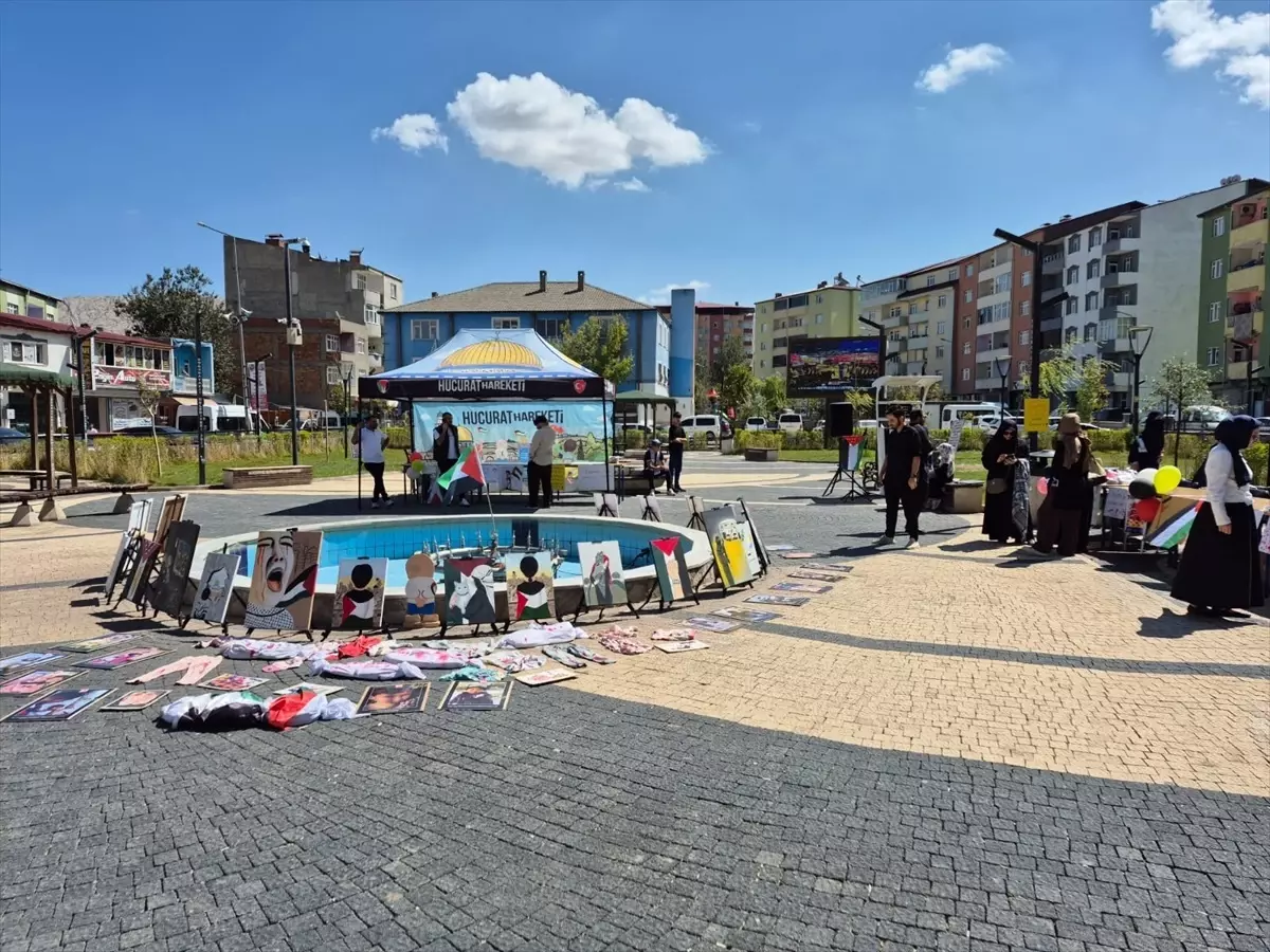 Eyüp Güzel'den Doğubayazıt'ta Filistin Temalı Sergi