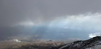 Ağrı Dağı'nda kar yağışı etkili oldu