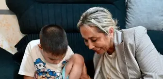 AK Parti Antalya Milletvekili Çokal, sağlık problemi yaşayan 6 yaşındaki Mert'e destek oldu