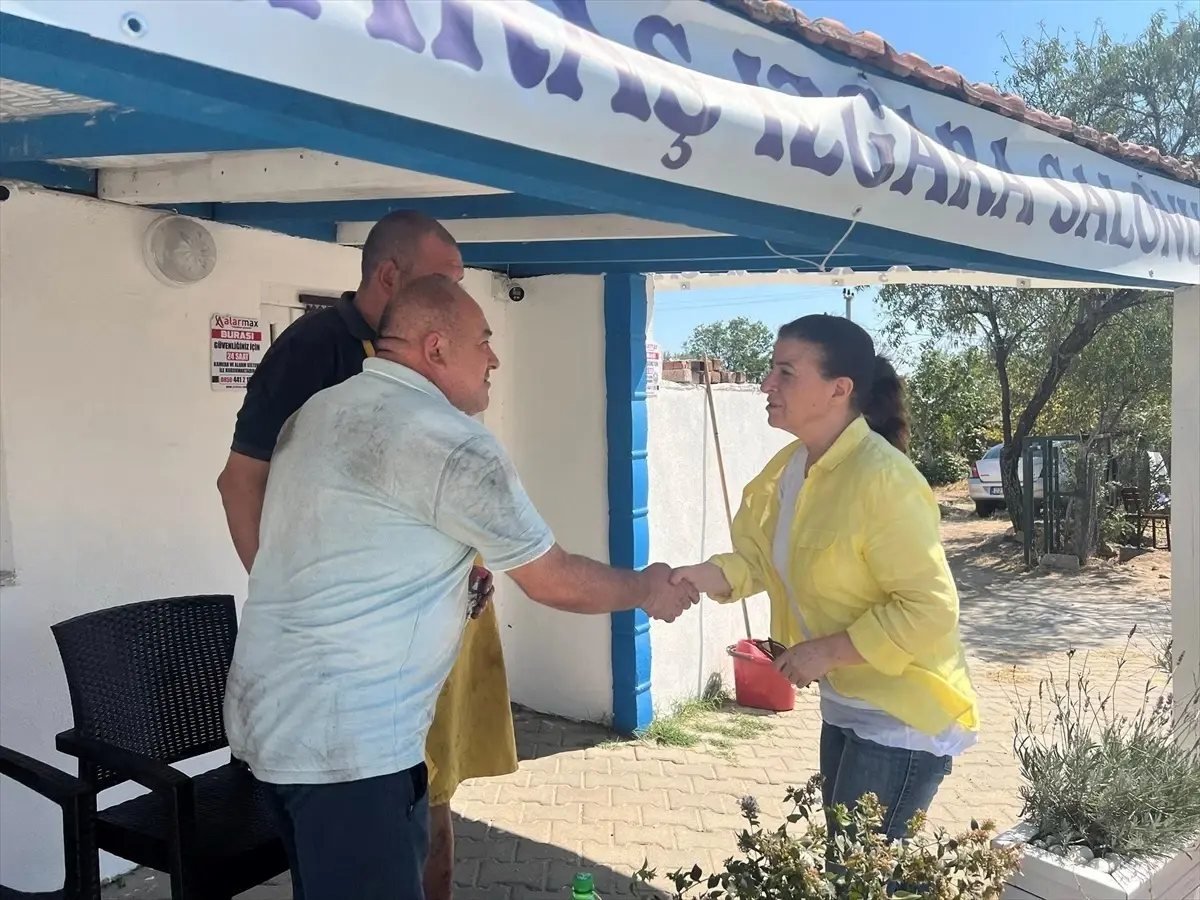 Fatma Aksal, Enez'deki Yangınzedelere Destek Ziyaretinde Bulundu