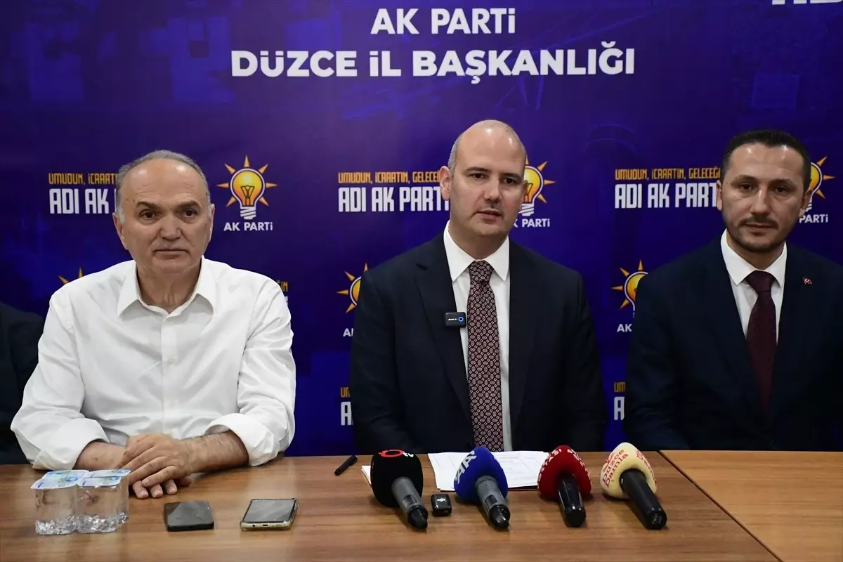 AK Parti Genel Başkan Yardımcısı İleri, Düzce'de konuştu Açıklaması