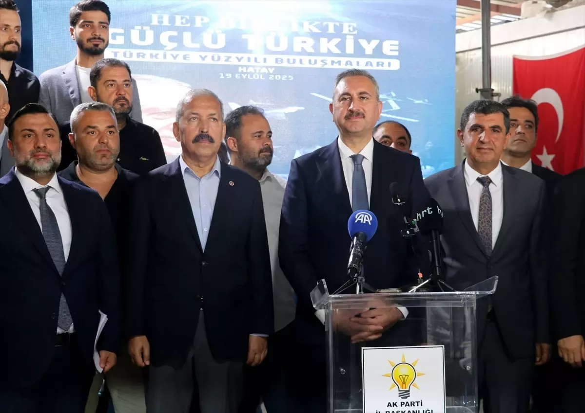 AK Parti Grup Başkanvekili Abdulhamit Gül, Hatay'da konuştu Açıklaması