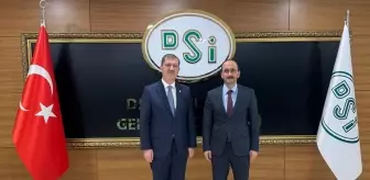 AK Parti Tokat Milletvekili Mustafa Arslan, DSİ Genel Müdürü Mehmet Akif Balta'yı ziyaret etti