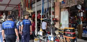 Mersin'de Kaldırım İzgali Yapan İşletmelere Ceza Kesildi