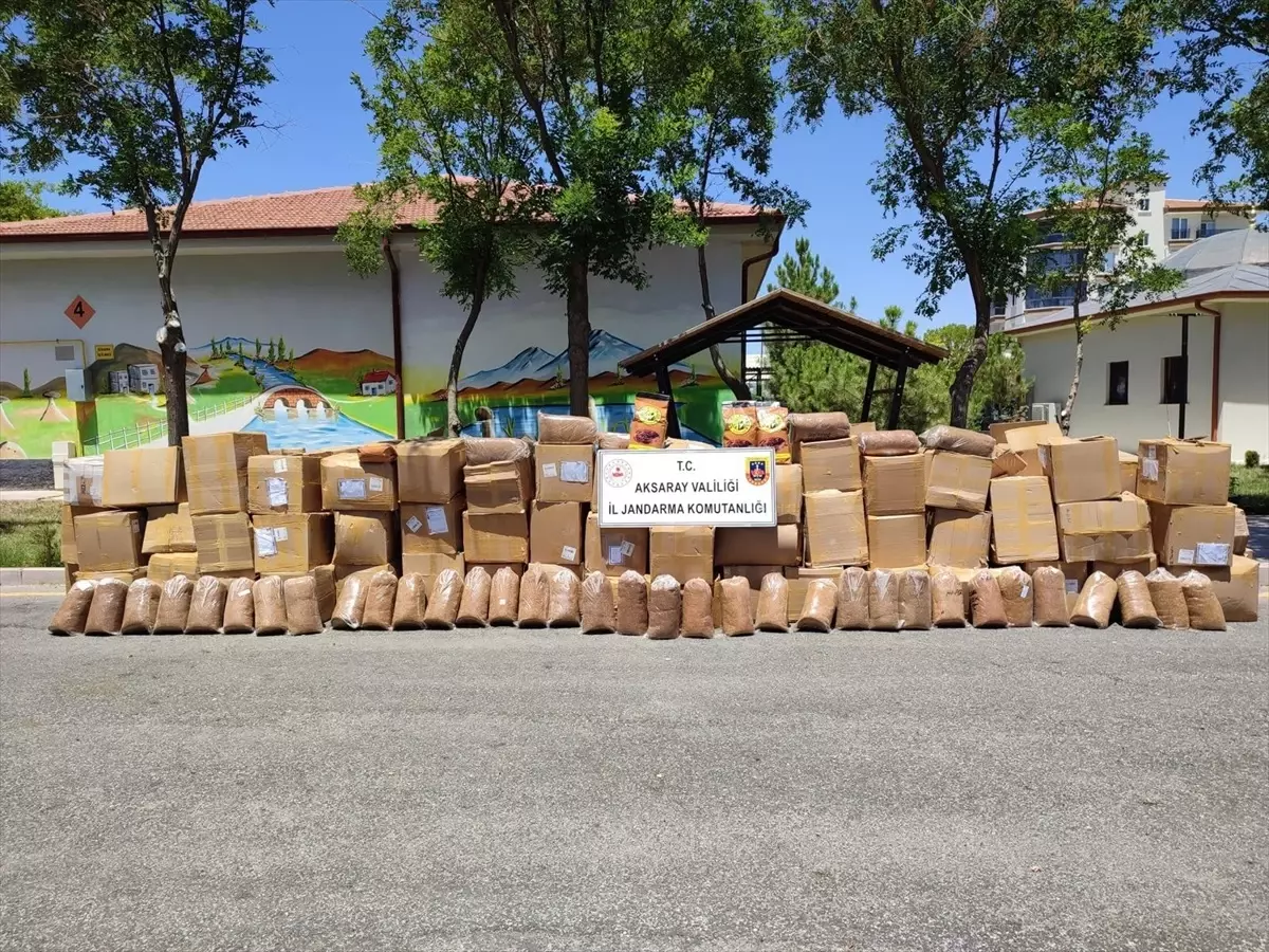 Aksaray'da 9 Ton Kaçak Tütün Ele Geçirildi
