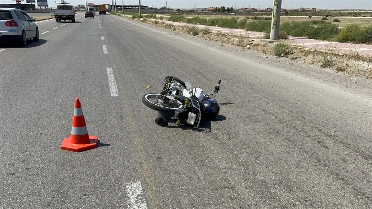 Aksaray'da Motosiklet Kazası: Polis Memuru Yaralandı