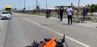 Aksaray'da motosiklet bisikletliye çarptı: Ağır yaralı