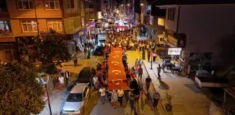 Alaçam'da 15 Temmuz Demokrasi ve Milli Birlik Yürüyüşü Gerçekleştirildi