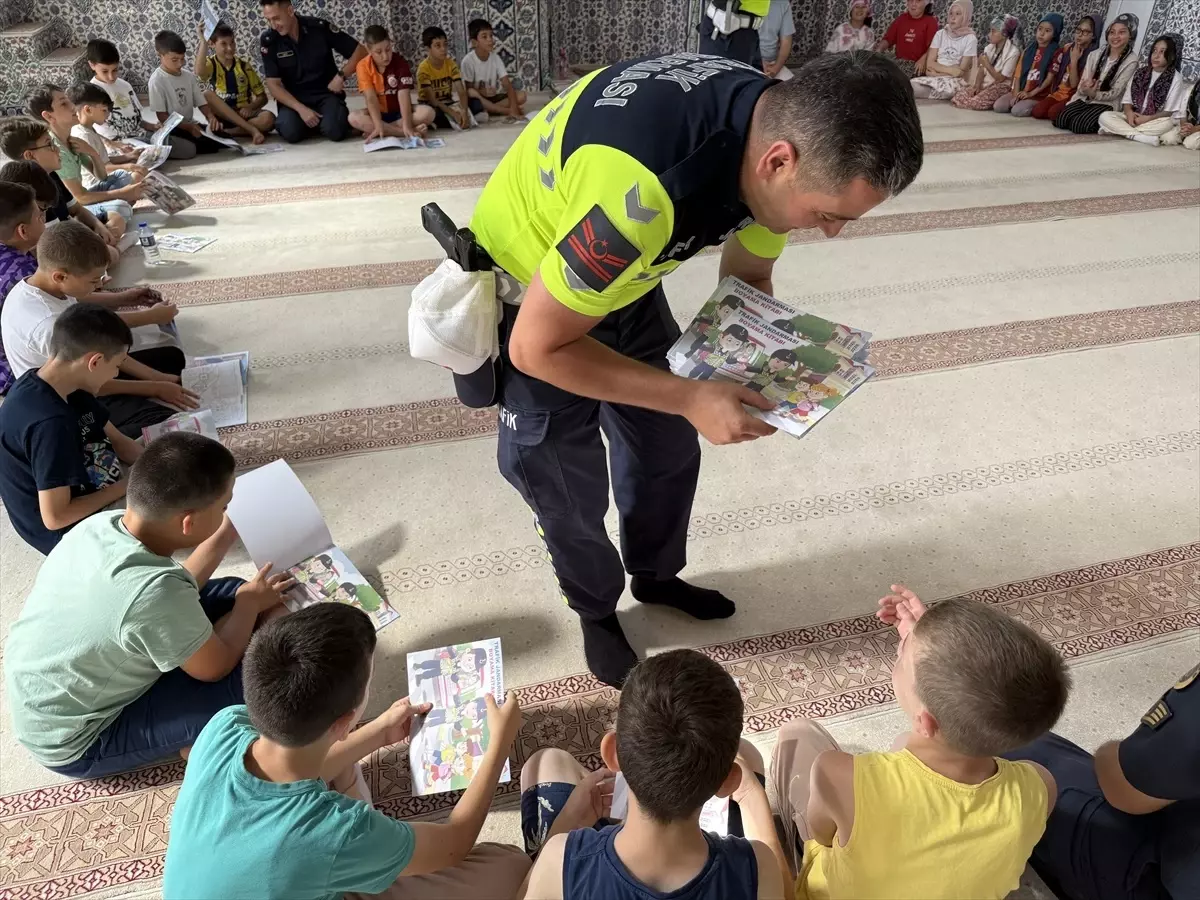 Alaçam'da Öğrencilere Trafik Eğitimi Verildi