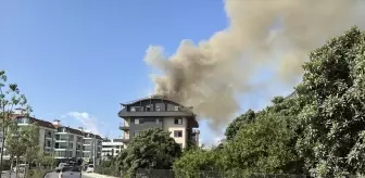 Alanya'da İnşaat Halindeki Binada Yangın Çıktı