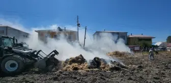Amasya'da Samanlık Yangını: 20 Ton Saman Yandı