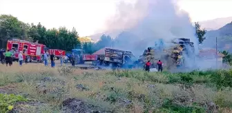 Amasya'da Yangın: Bin Balya Saman ve Bir Araç Yanarak Küle Döndü