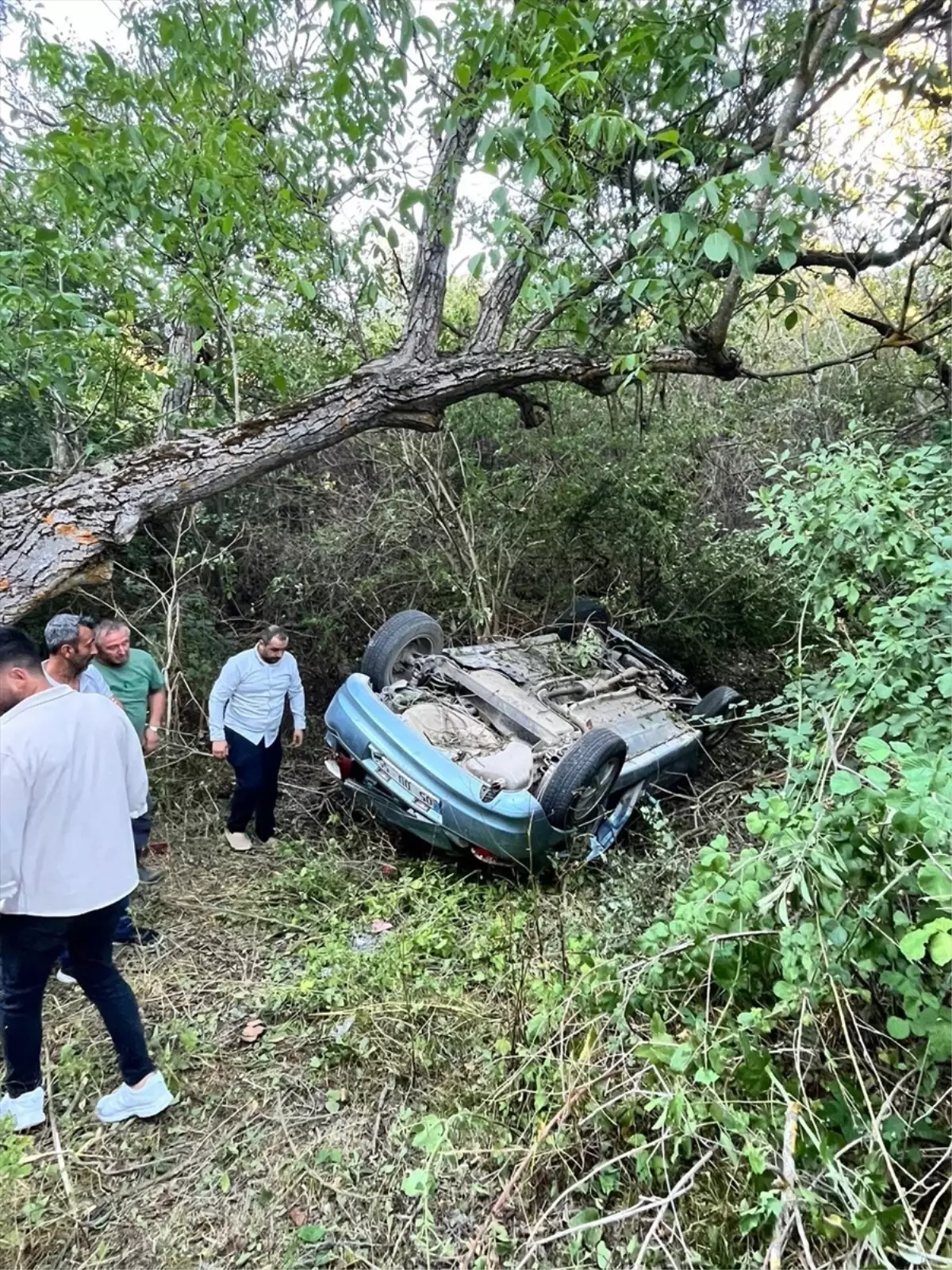 Amasya'da Devrilen Otomobilde 1 Kişi Hayatını Kaybetti