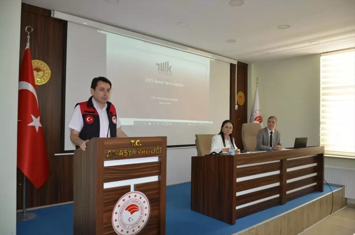 Amasya'da Tarım Sayımı Öncesi Bilgilendirme Toplantısı Düzenlendi