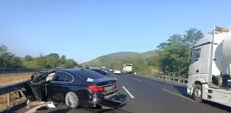 Düzce'de Otoyolda Kaza: 5 Yaralı