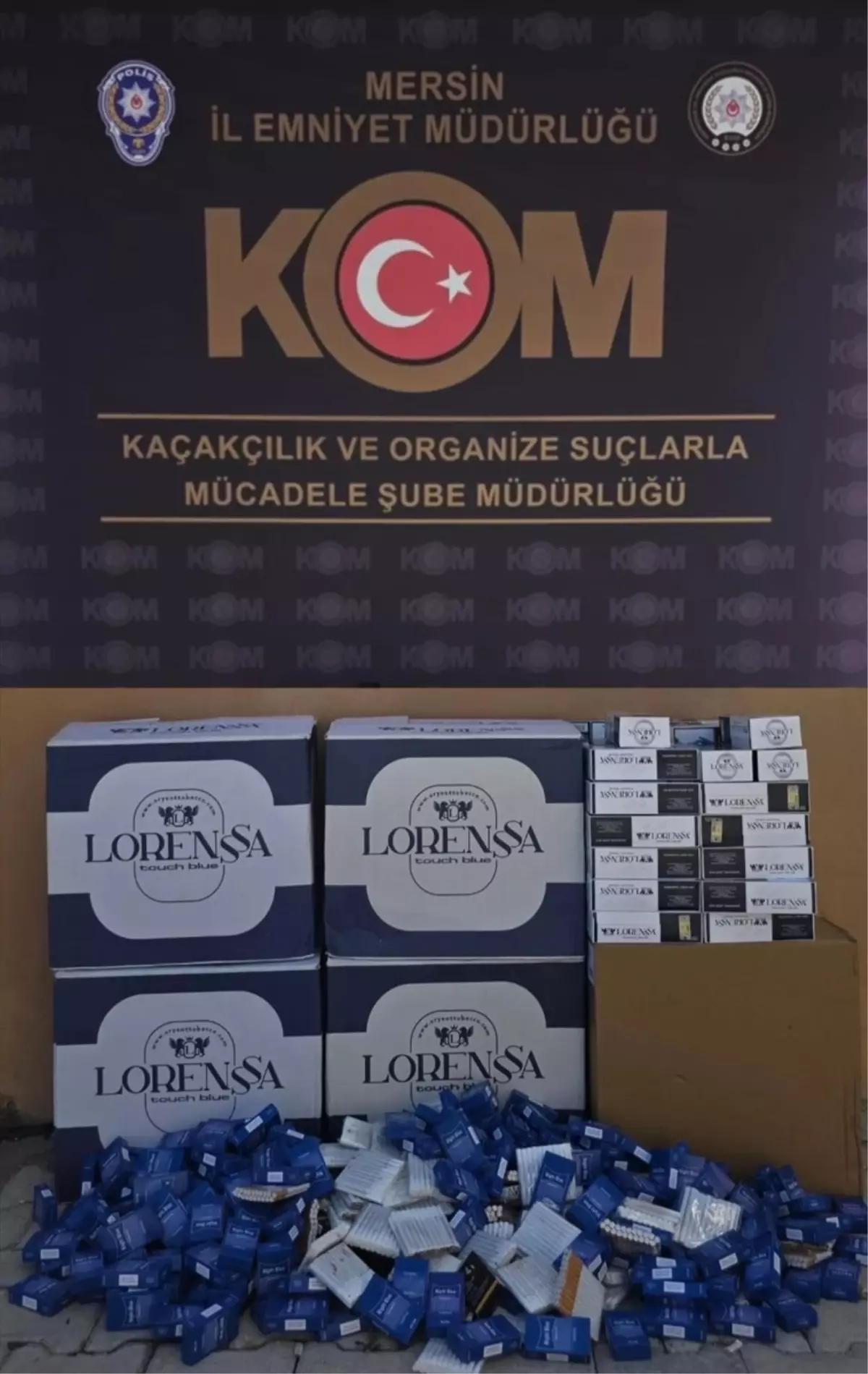 Anamur'da 66 Bin Kaçak Makaron Ele Geçirildi