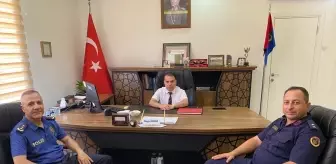 Kaymakam Duru'dan Jandarma Komutanı Özdoğan'a Ziyaret