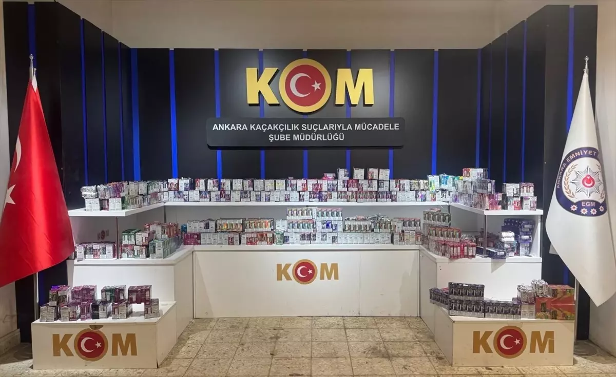 Ankara'da Kaçak Elektronik Sigara Operasyonu: 3 Milyon Liralık Ele Geçirildi