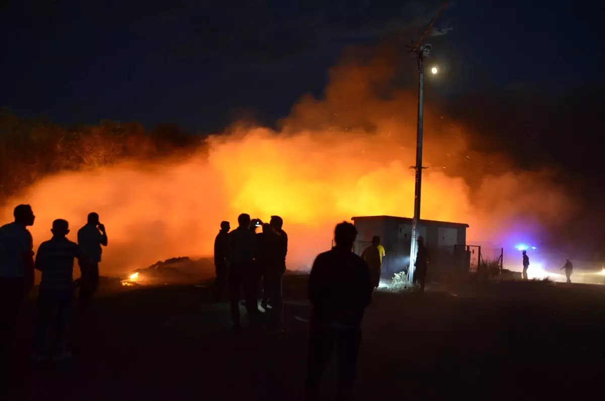 Kahramankazan'da Eski Çöp Dökme Sahasında Yangın Çıktı