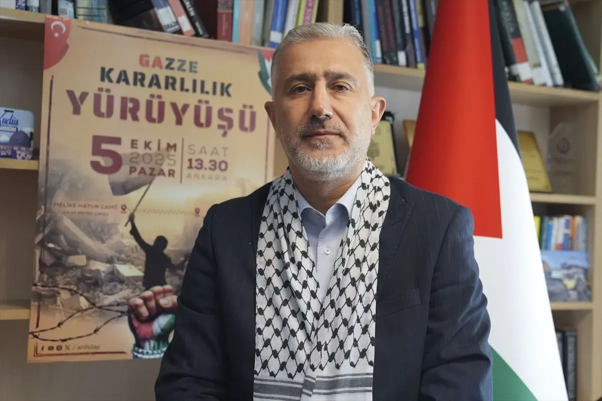 Ankara'da Gazze İçin Dev Yürüyüş