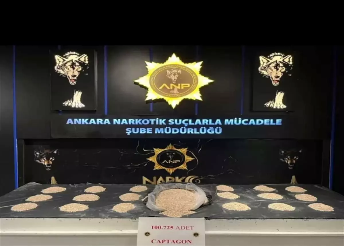 Kahramankazan'da 100 Bin Uyuşturucu Hap Ele Geçirildi
