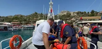 Kaleköy'de Yaralanan Kişi, Sahil Güvenlik Ekiplerince Tahliye Edildi