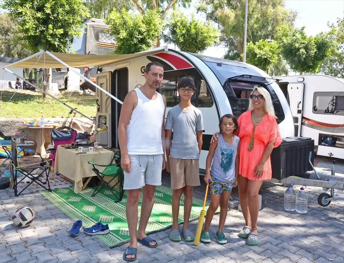 Antalya'daki Karavan Park Yaz Sezonunda İlgi Görüyor