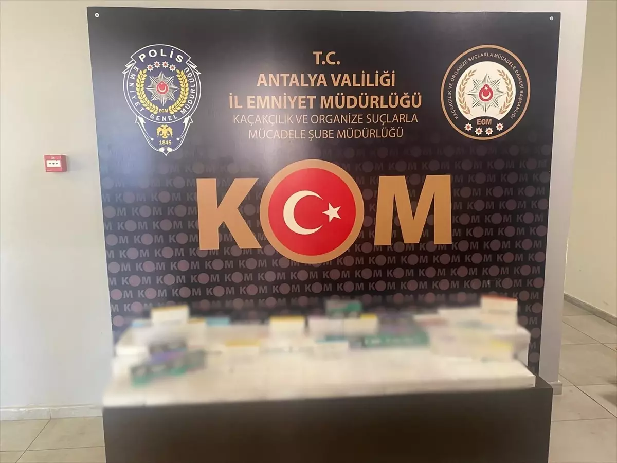 Antalya'da Kaçakçılık Operasyonlarında 2 Kişi Tutuklandı