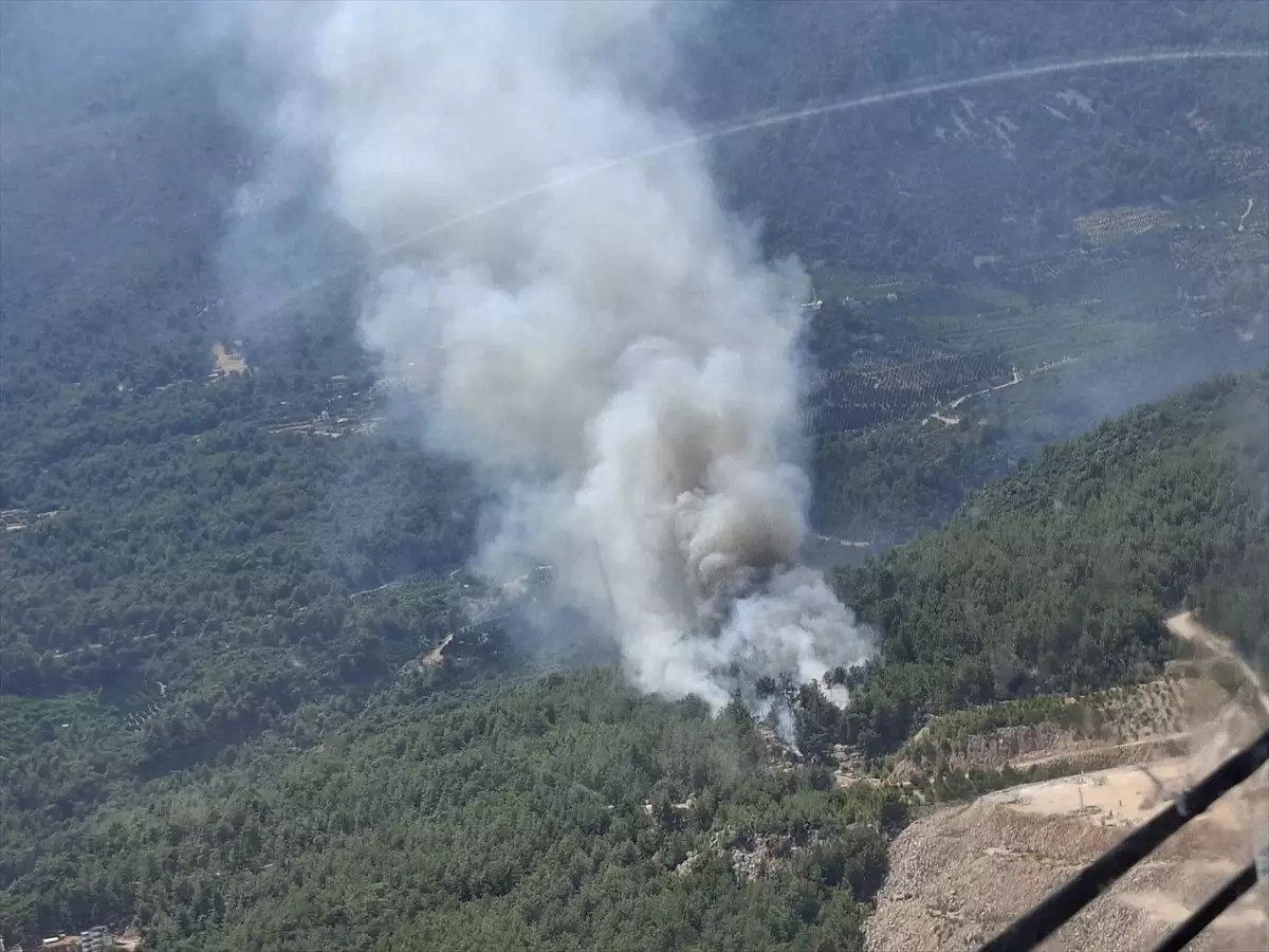 Antalya'da Orman Yangınına Hava ve Karadan Müdahale