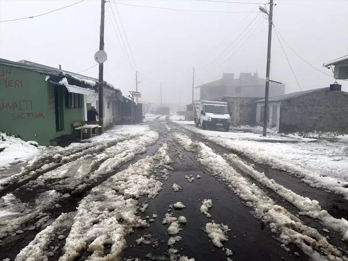 Ardahan ve Kars'ta Kar Yağışı ve Sis Etkili Oldu