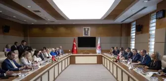 Arnavutluk Meclis Başkanı Spiropali, TBMM Güvenlik ve İstihbarat Komisyonu Başkanı Tipioğlu ile görüştü