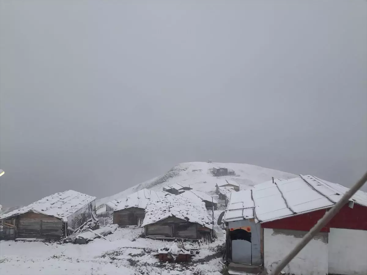 Artvin Yaylaları Karla Kaplandı