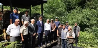 Artvin Valisi Ergün, Derecik Köyünde Altyapı Çalışmalarını İnceledi