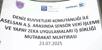 ASELSAN ve Deniz Kuvvetleri, IDEF 2025'te Yapay Zeka İşbirliği Anlaşması İmzaladı