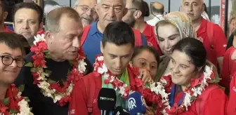 Avrupa Down Sendrom Şampiyonası'nda 58 madalya kazanan milli sporcular, yurda döndü