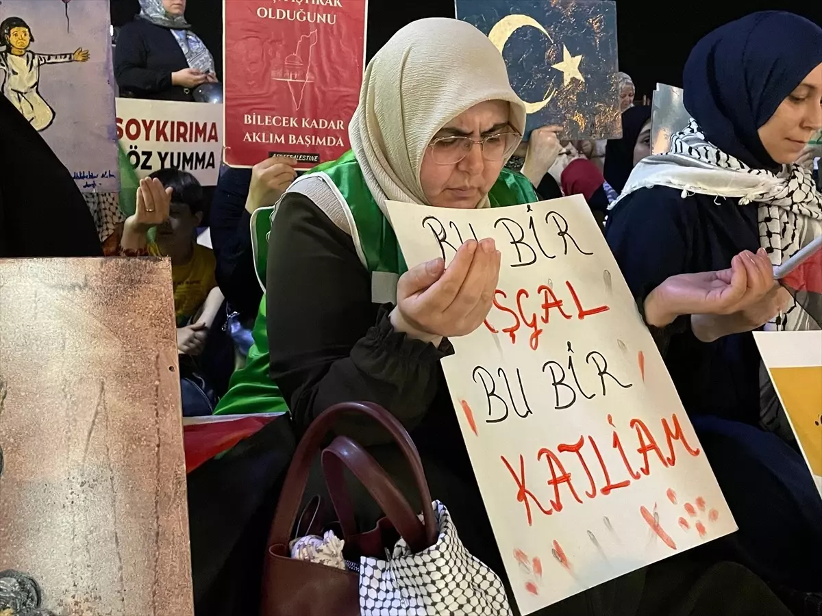 Aydın'da İsrail'in Gazze Saldırılarına Protesto Eylemi