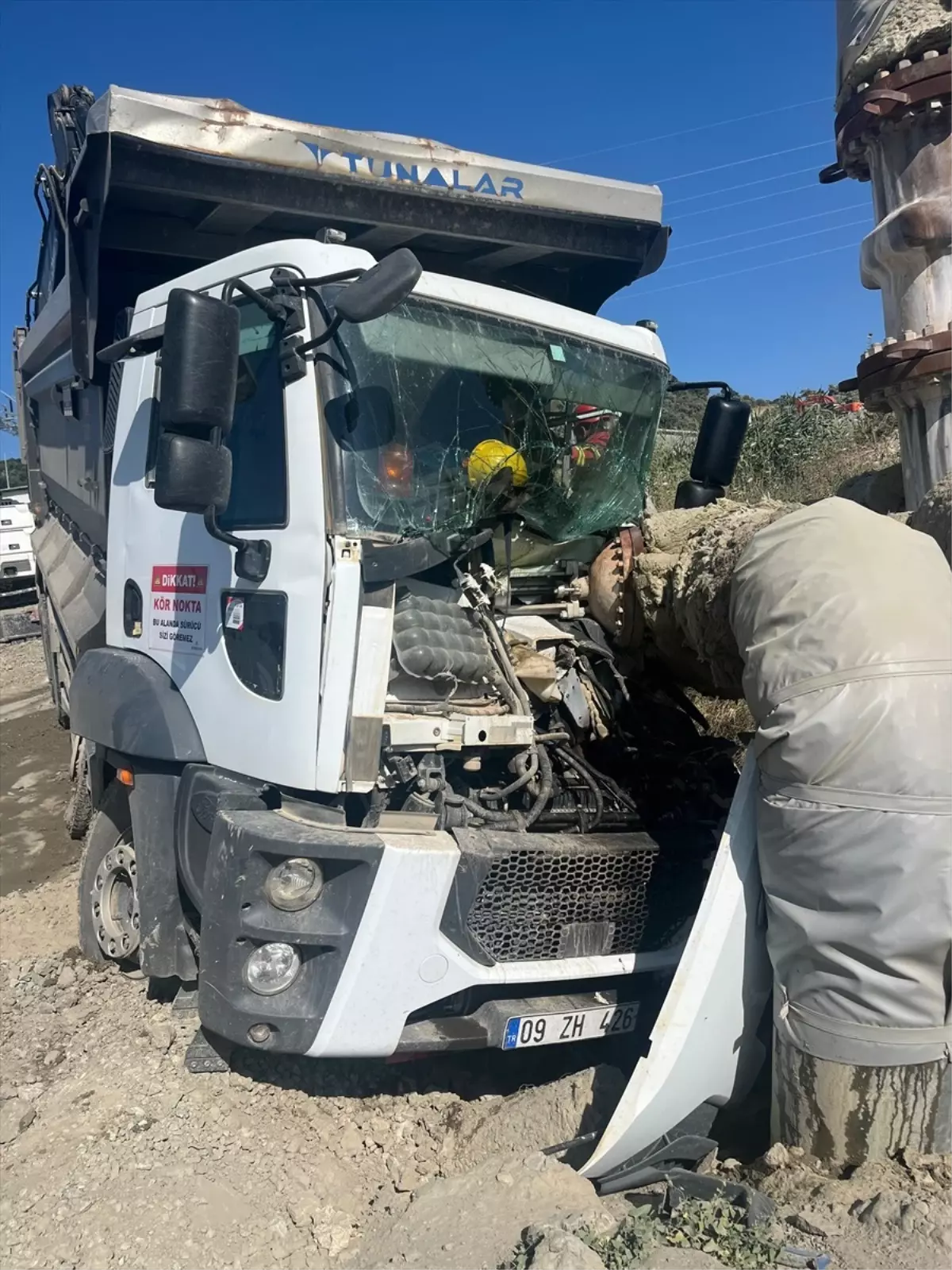 Jeotermal Enerji Tesisindeki Kazada Sürücü Yaralandı