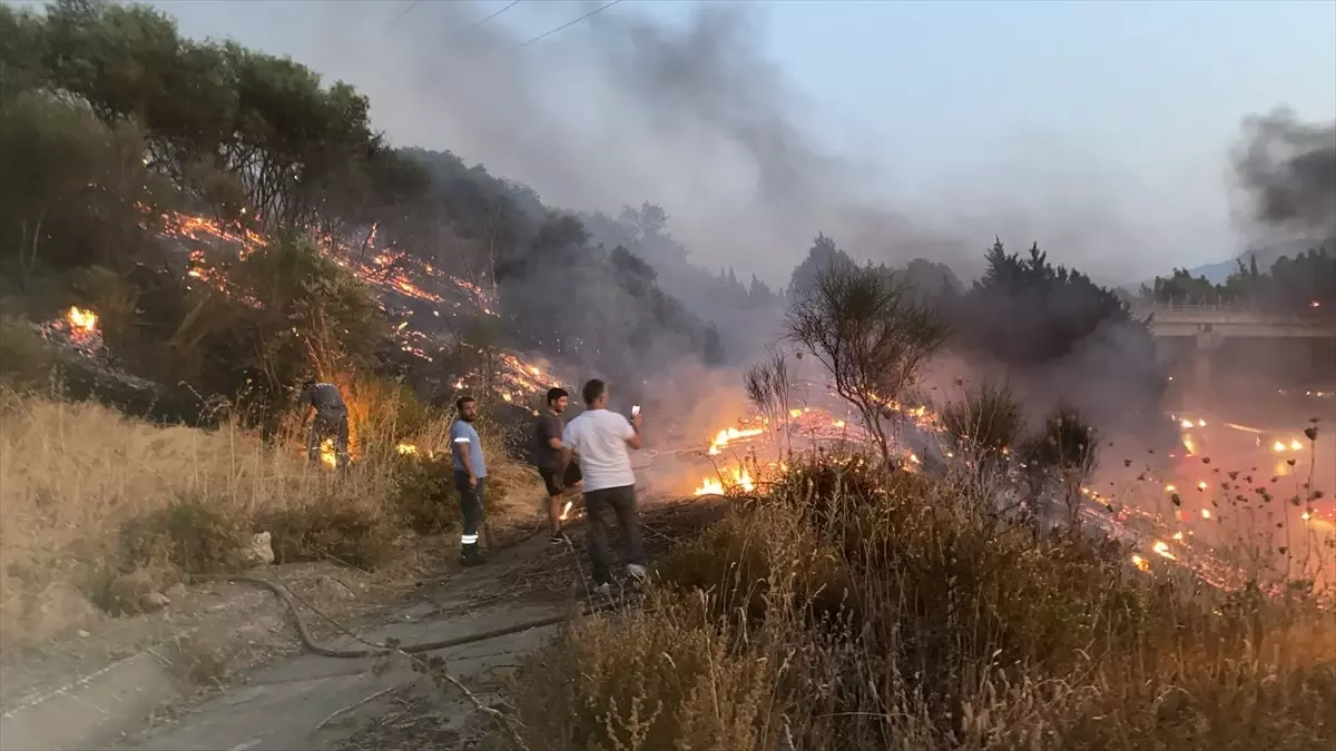 Aydın'da Otoyolda Yangın: Kamyon Alev Alev Yandı