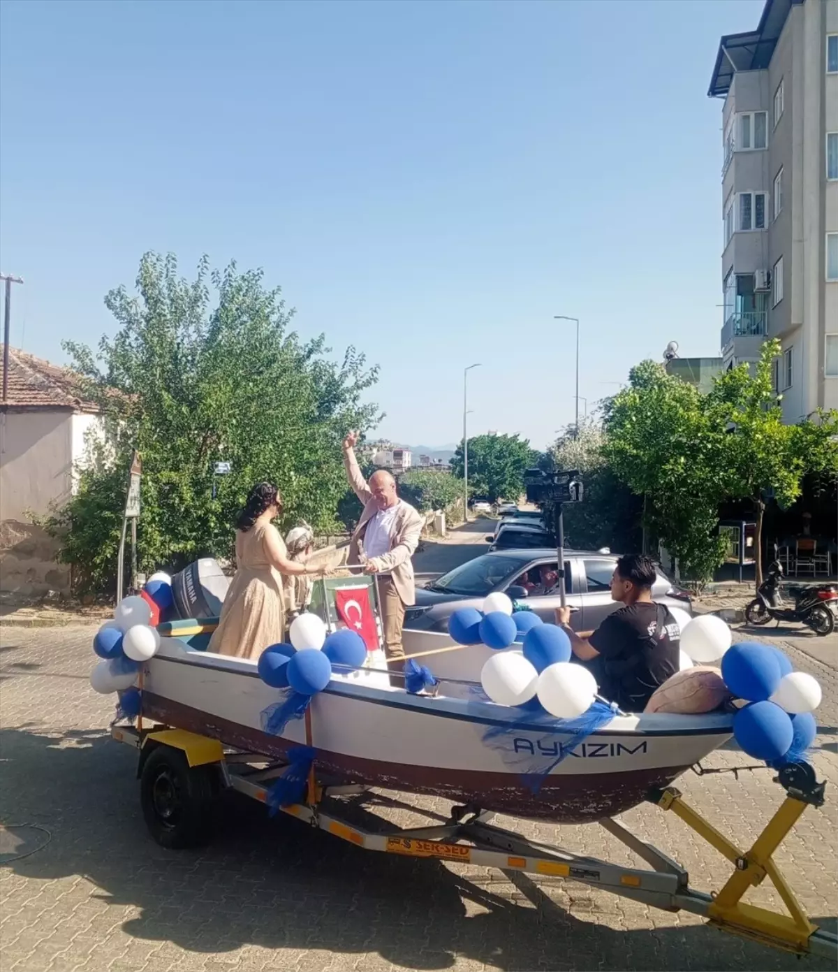 Nazilli'de Renkli Sünnet Düğünü Konvoyu
