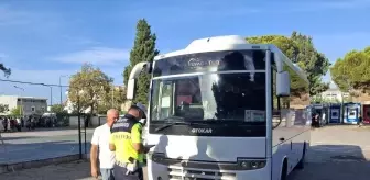 Ayvacık'ta Okul Servislerine Denetim