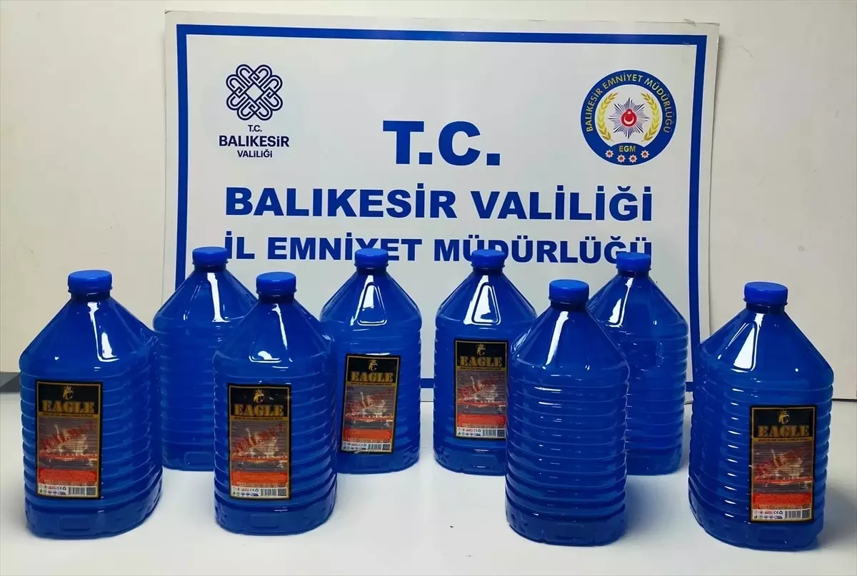 Ayvalık'ta Kaçak Alkol Operasyonu: 40 Litre Ele Geçirildi