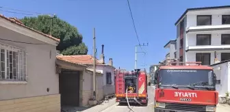 Ayvalık'ta Tek Katlı Evde Yangın Çıktı