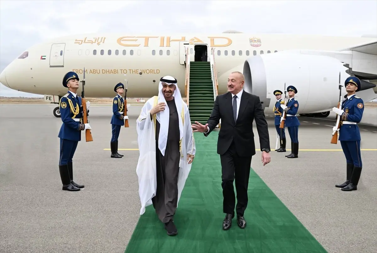 BAE Devlet Başkanı Muhammed bin Zayid Al Nahyan Azerbaycan'da