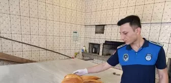 Bafra'da Zabıta Ekiplerinden Fırın Denetimi