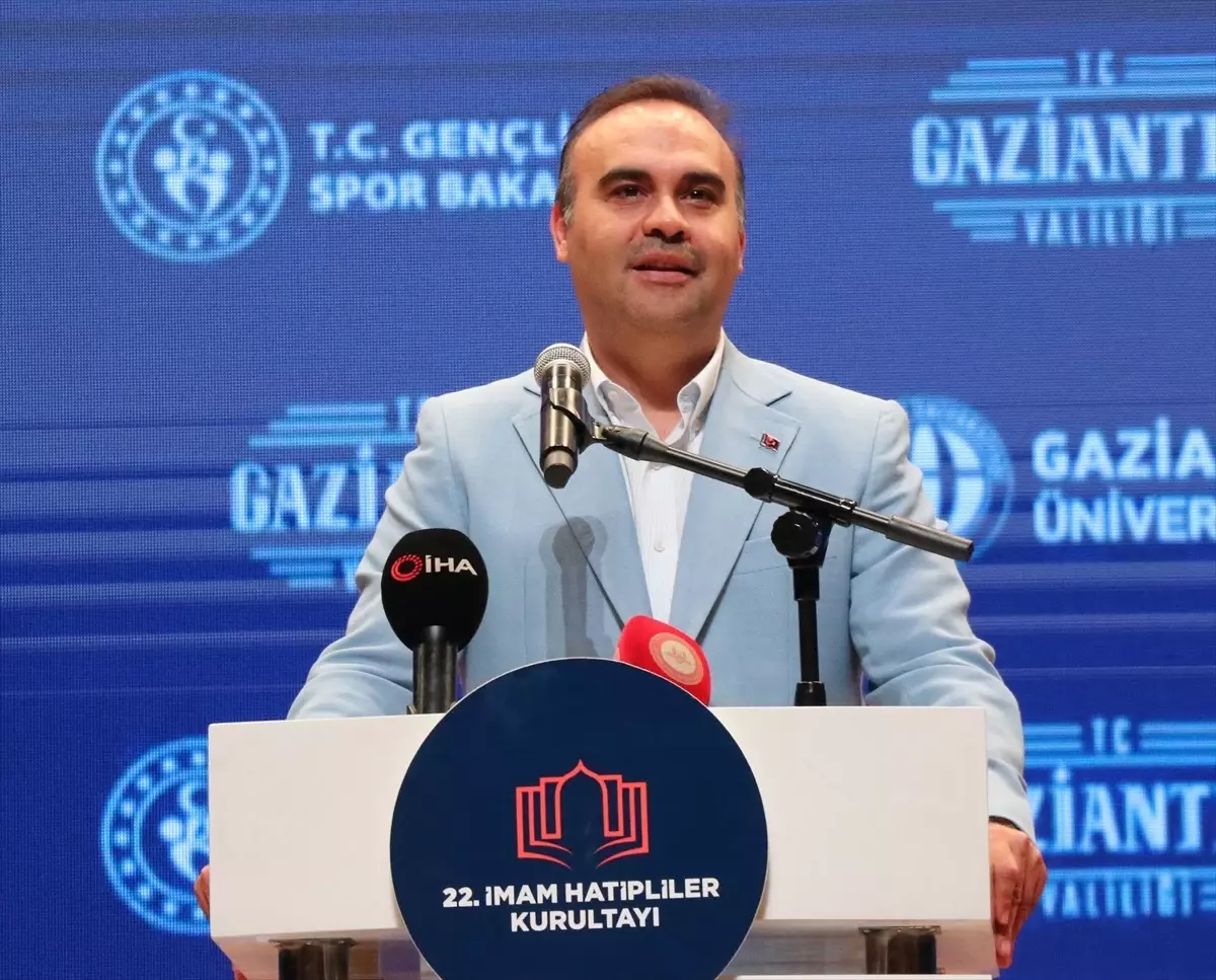 Bakan Kacır, Gaziantep'te 22. İmam Hatipliler Kurultayı'nda konuştu Açıklaması