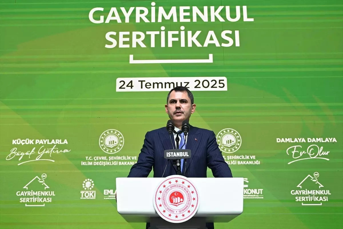 Bakan Kurum, Gayrimenkul Sertifikası tanıtım toplantısında konuştu Açıklaması